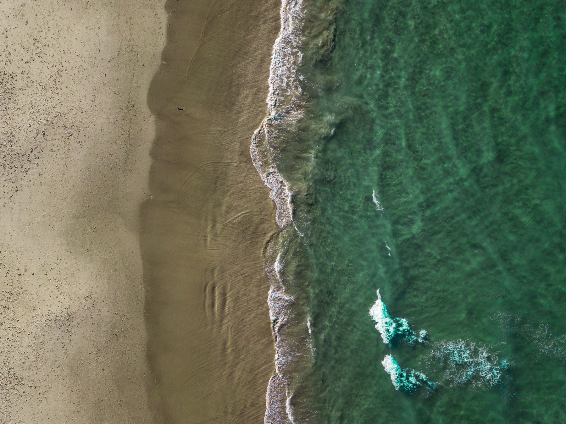 Aerial view of a Gold Coast beach